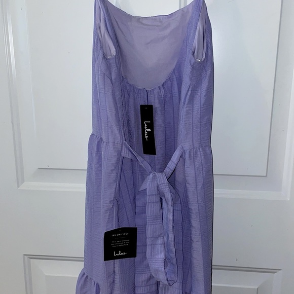 💜Lulus Lavender purple Sleeveless Tiered Maxi - Picture 10 of 13